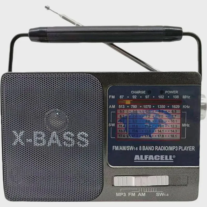 Rádio Portátil fm am Alfacell AL0119 Preto
