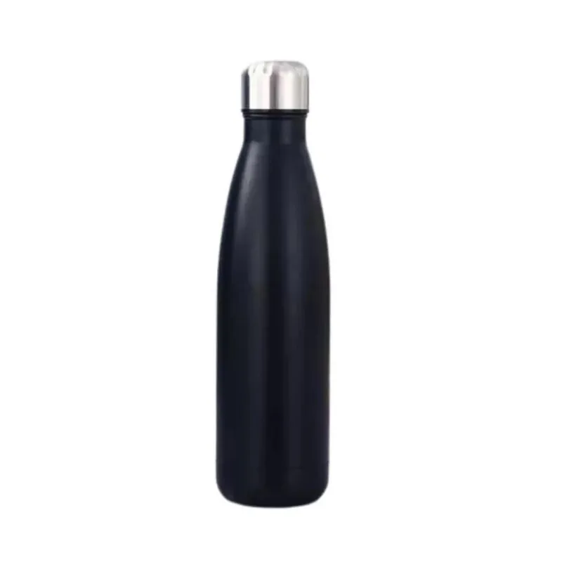 Garrafa De Inox Colorida Casita 500ml 6,9x26,2cm Preto (MP)