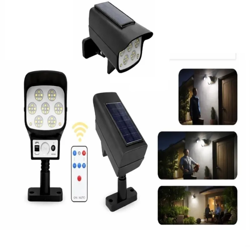 Refletor Solar 63 Leds com Sensor de Movimento Controle Remoto para Jardim Yeet - OUTRAS - Tv E Vídeo