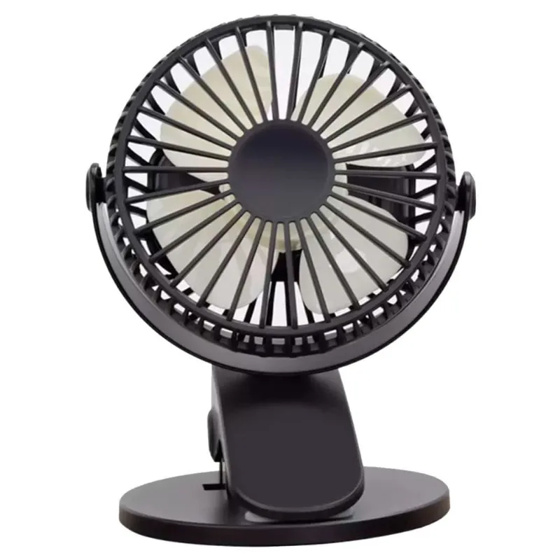 Mini Ventilador De Mesa Alfacell Potência 4,5W Com Suporte Preto AL12029 (MP)