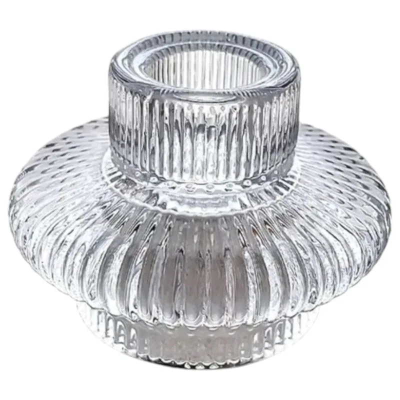 Castiçal Casita Vidro Cálcico 8x6cm (MP)