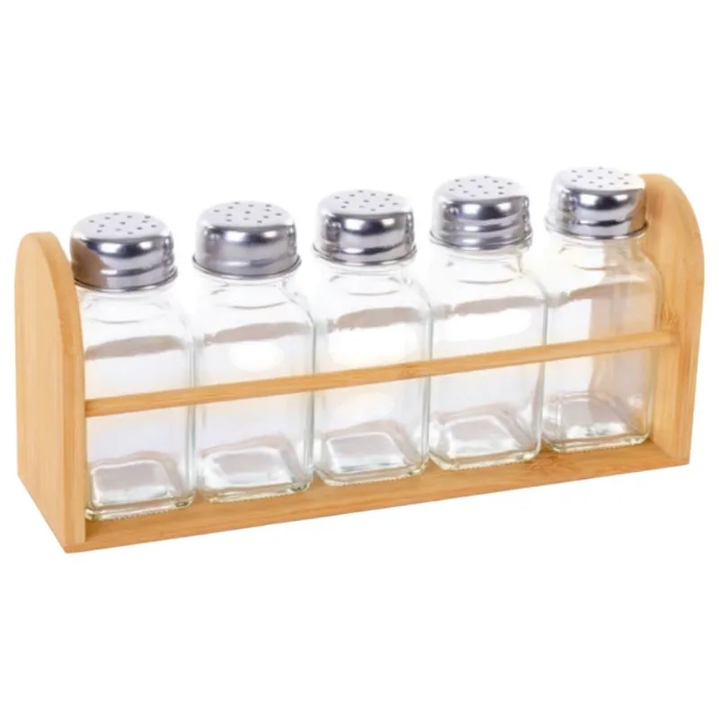 Porta Condimentos Casita Bambu 6 Peças 80ml (MP)