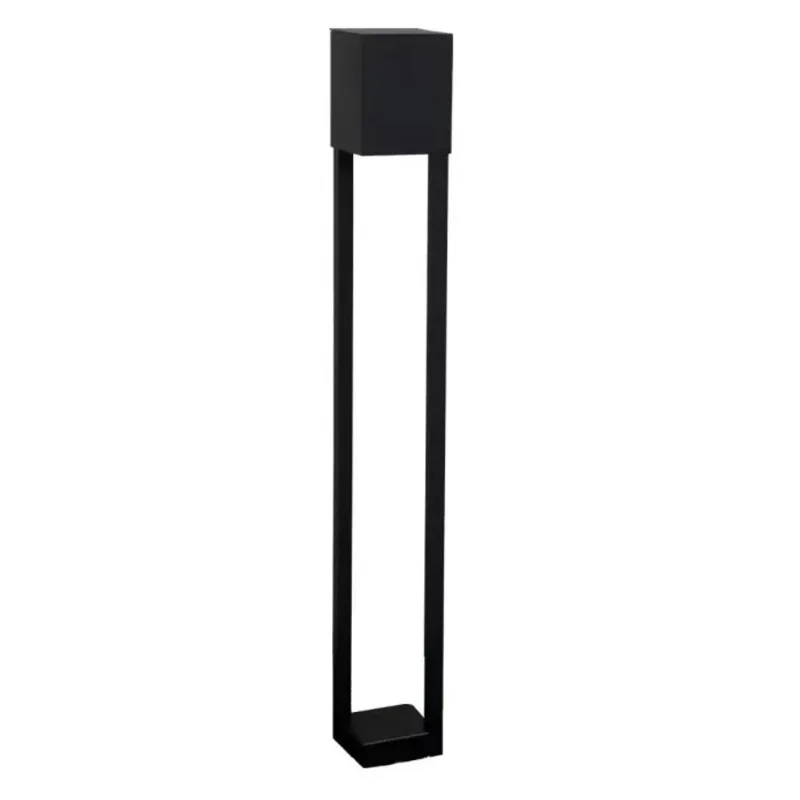 Balizador Alumínio Focus Preto Microtexturizado Ideal Iluminação