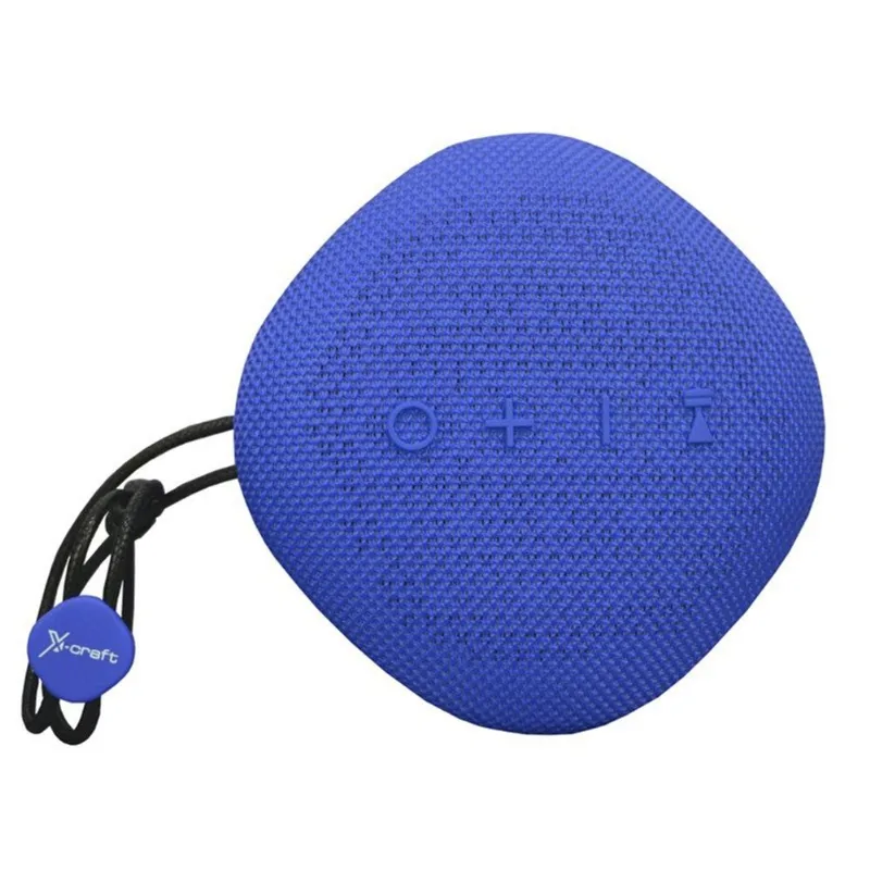 Caixa de Som Bluetooth X-Craft X6 Azul 6W À Prova de Àgua