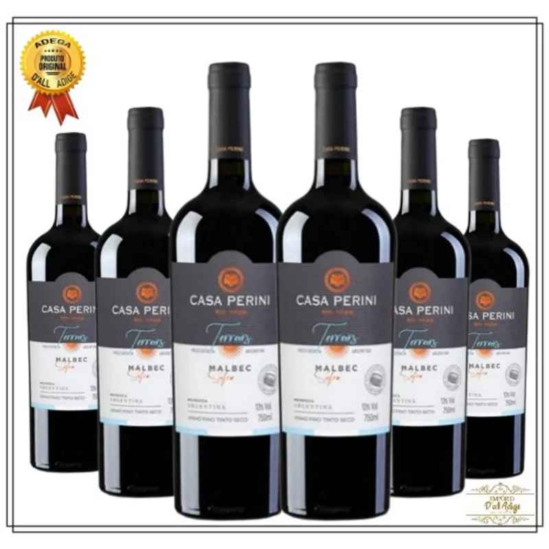 Kit 6 Vinhos Argentino Casa Perini Malbec