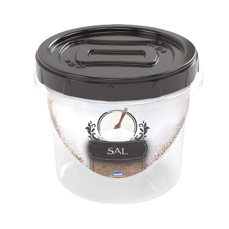 Pote Plasútil Plástico Decora com Rosca p/ Sal 720ml