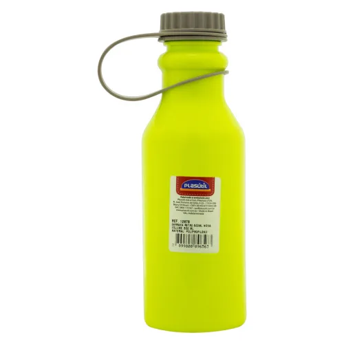 GARRAFA COM ALÇA FIXA 500ML PLASÁTIL RETRÔ - PLASUTIL