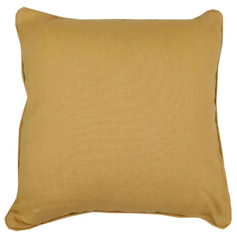 Almofada Proxima Cheia 43 Cm X 43 Cm Kasan Pecan Mostarda