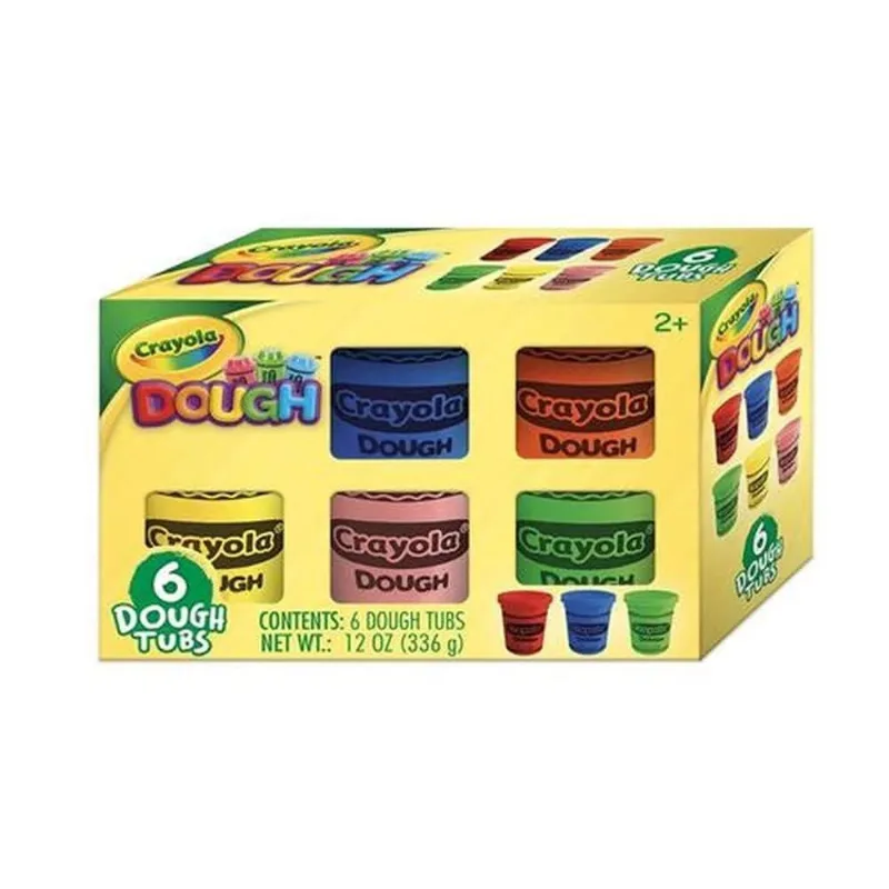 Massa De Modelar Crayola Com 6 Cores Sortidas 56g Indicada Para Crianças 3+ Anos Multilaser