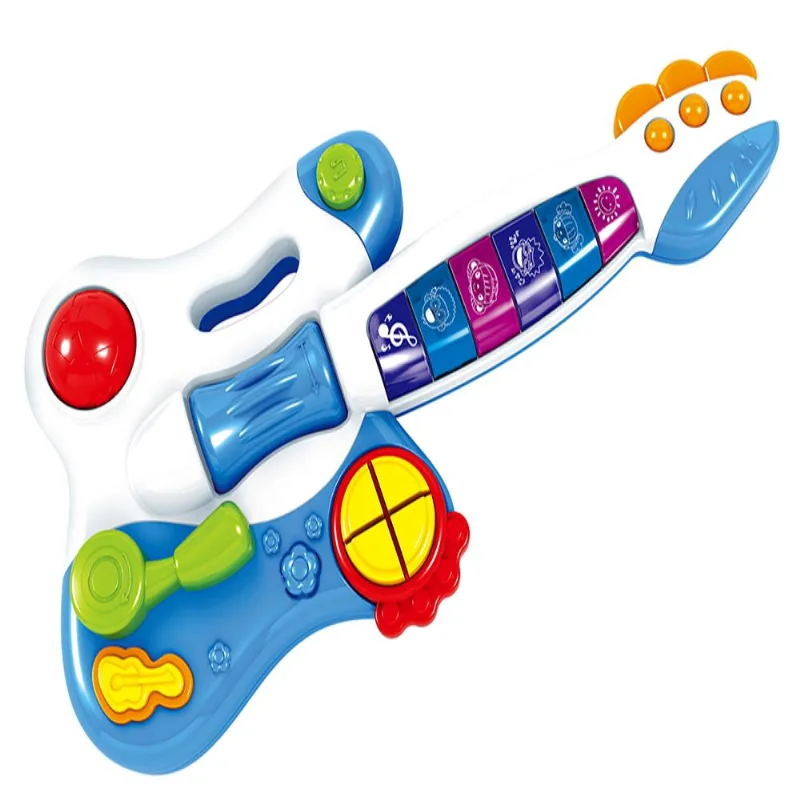 Guitarra Elétrica Infantil - Azul e Branco - Multikids Baby