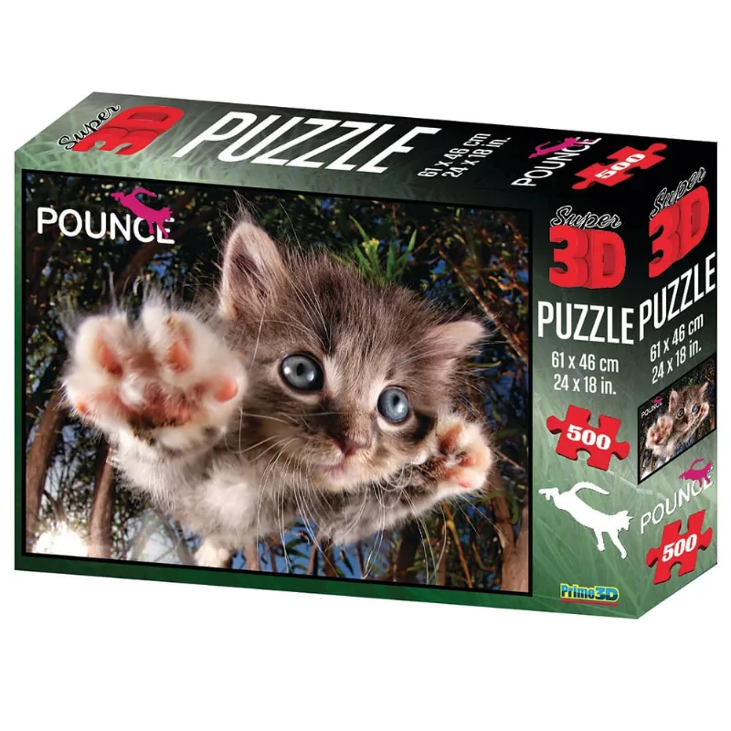 Puzzle Multikids Super 3D Modelo Gato - 500 Peças 33048