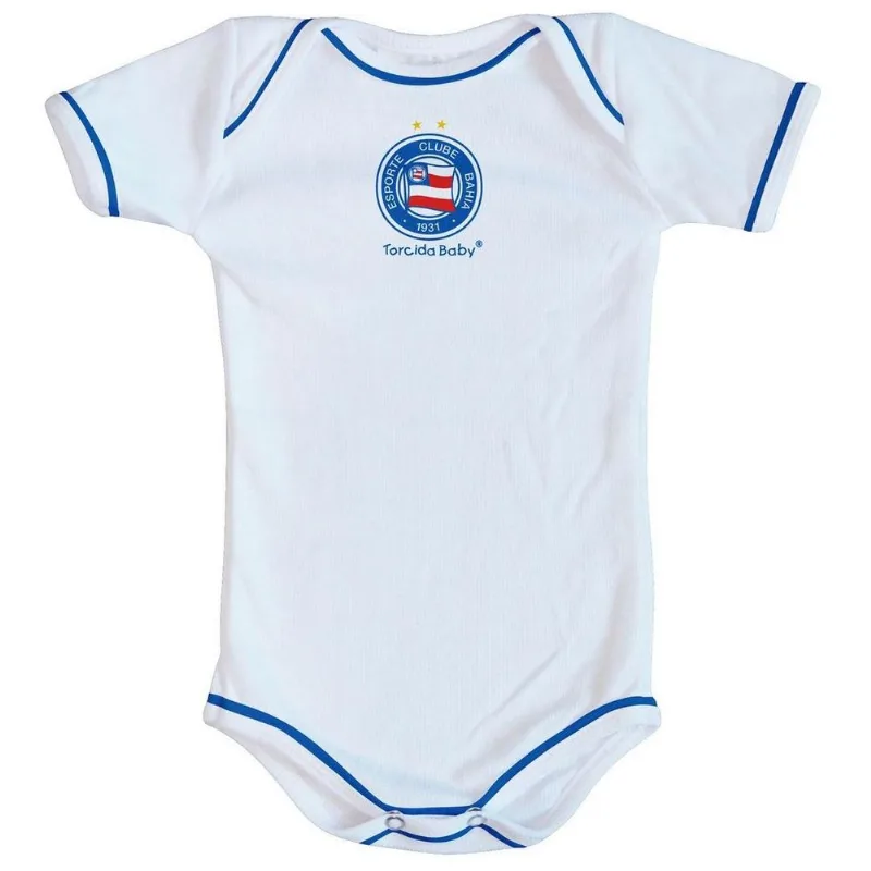 Body Bahia Oficial Branco - Torcida Baby P