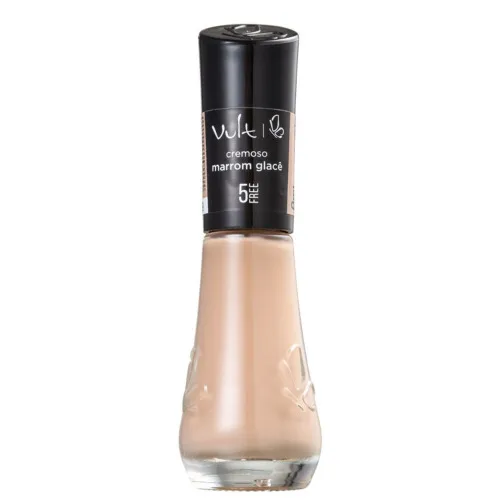 Esmalte Cremoso Marrom Glace 8ml Vult - VULT - Higiene E Beleza
