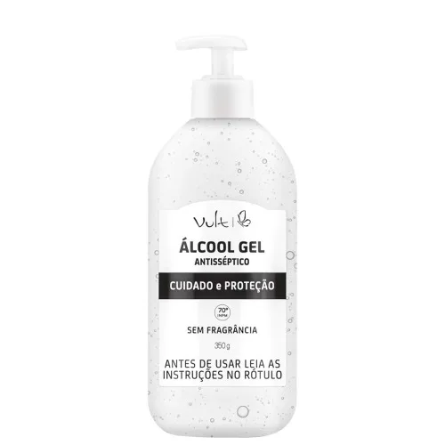 ÁLCOOL GEL ANTISSIPTIVO VULT SEM FRAGÂNCIA - VULT