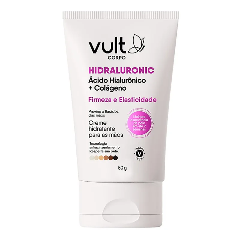 Creme Para As Mãos Vult Corpo Hidratante Firmeza E Elasticidade 50g