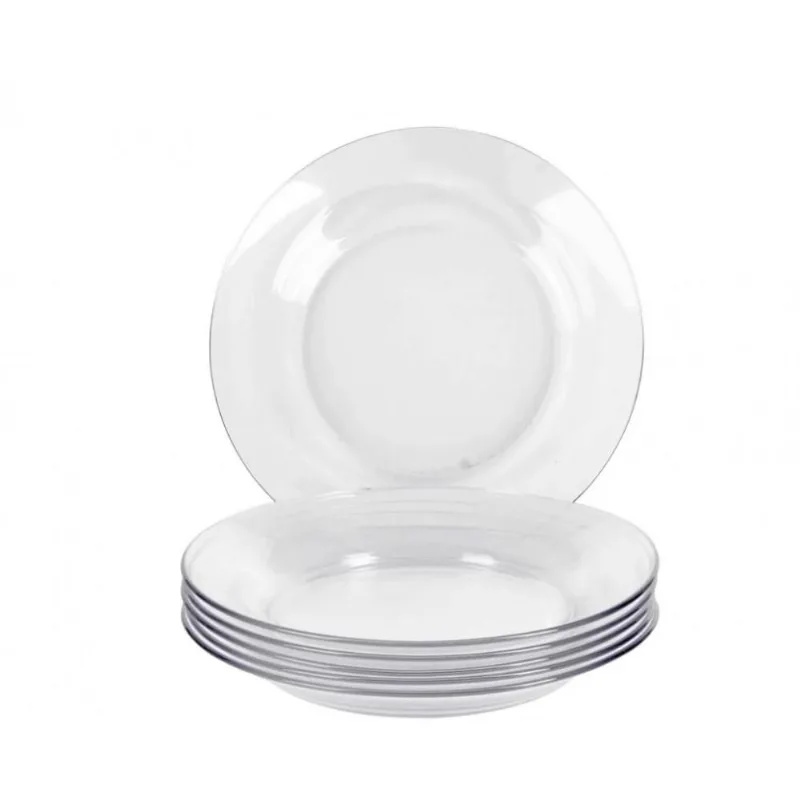 Kit 50 Prato Fundo Astral Vidro Resistente Duralex - Nadir