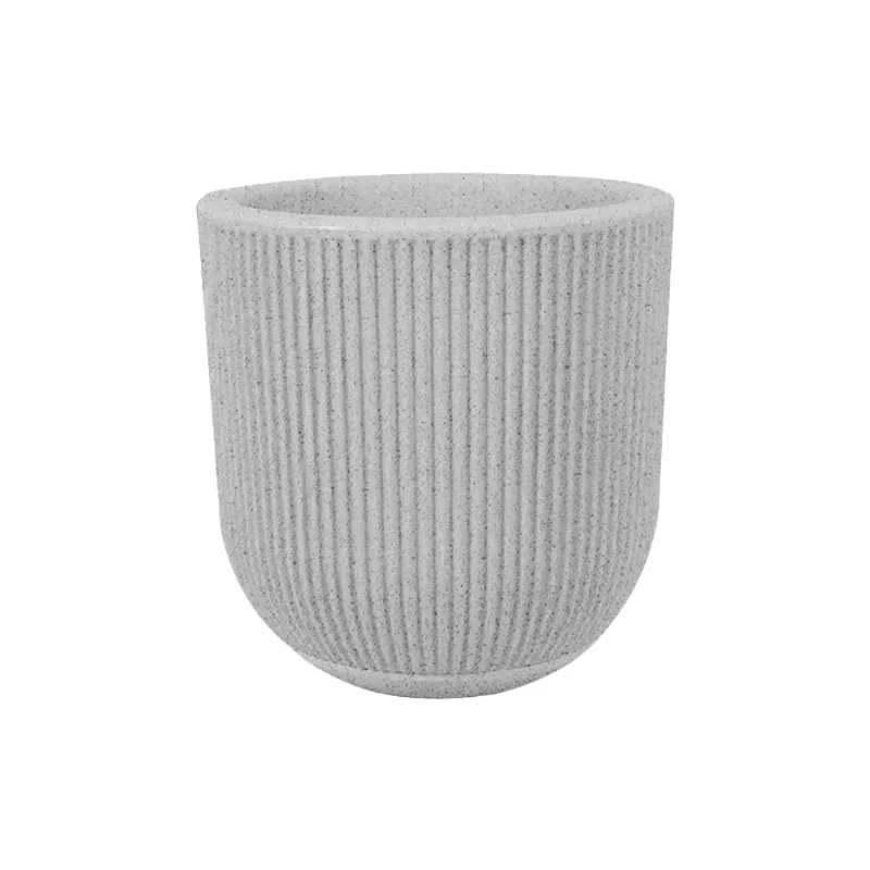Vaso SP27 Fosco 29 x 29cm com Prato Branco Vasart Único