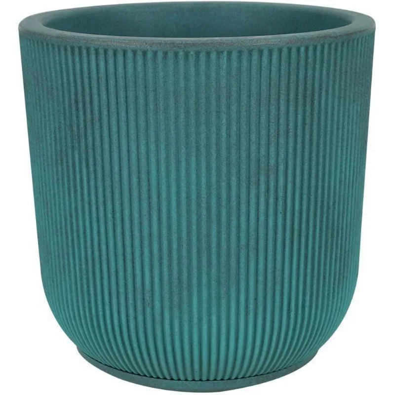 Vaso Decorativo Vasart SP27 Couper Cinza Fosco45x45cm