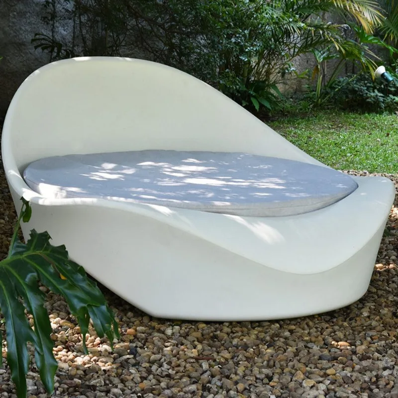 Chaise Serena Branco 80x140x160cm Vasart