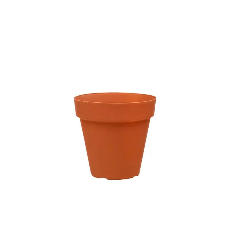 Vaso para Plantas em Polietileno Sampa Terracota 8X8CM - I.SAMP.008.008.12 - Vasart