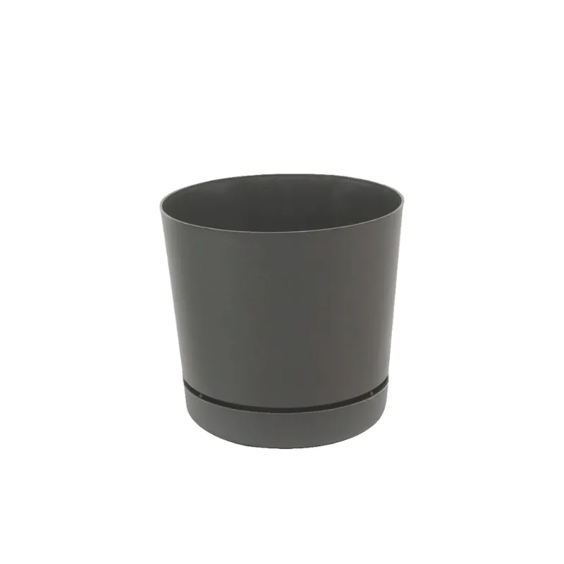 Vaso para Plantas em Polietileno Rio Grafite 10,5X9,8CM - I.ADPQ.011.010.12 - Vasart