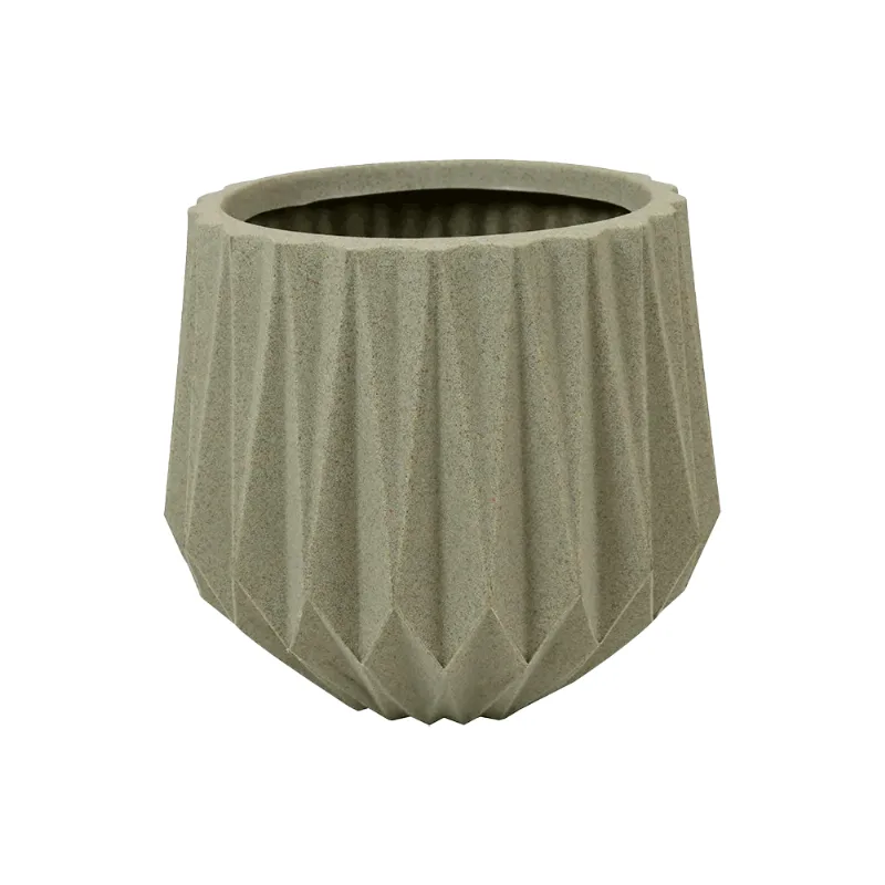 Vaso Aresta Granito Areia Vasart 27 cm x 29 cm