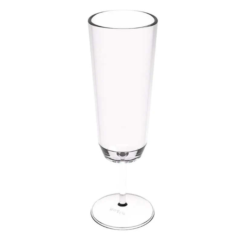 Taça para Espumante Champanhe Crippa Plástico Transparente