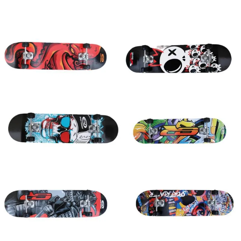 Skate De Madeira E Alumínio - Sortido - Toyng