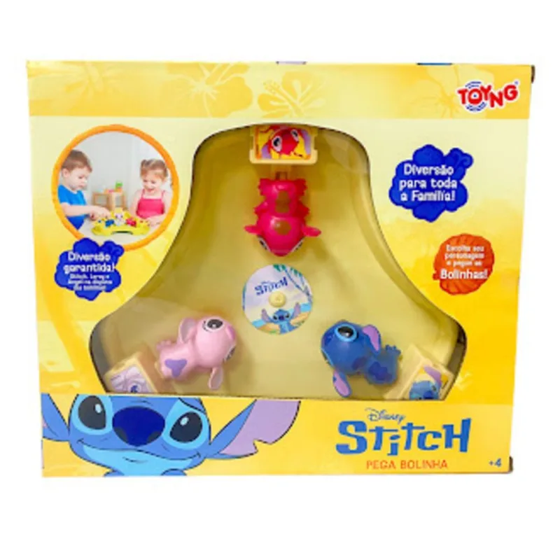 Jogo - Pega Bolinha - Disney - Stitch - Toyng