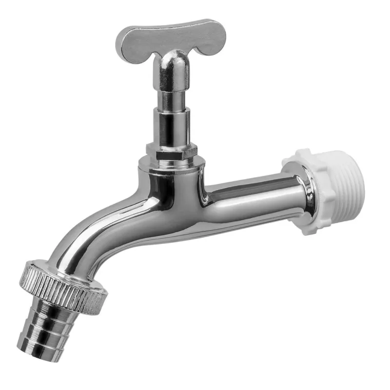 Torneira Jardim Longa Cromada 1/2" X 3/4" Liege - Liege - Casa E Construção