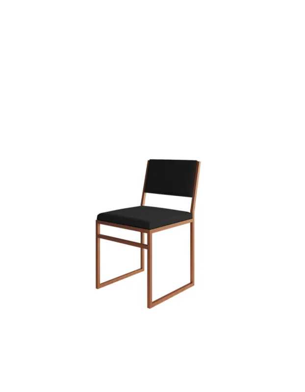 Cadeira Isa Cobre Assento Preto - Asturias - Móveis