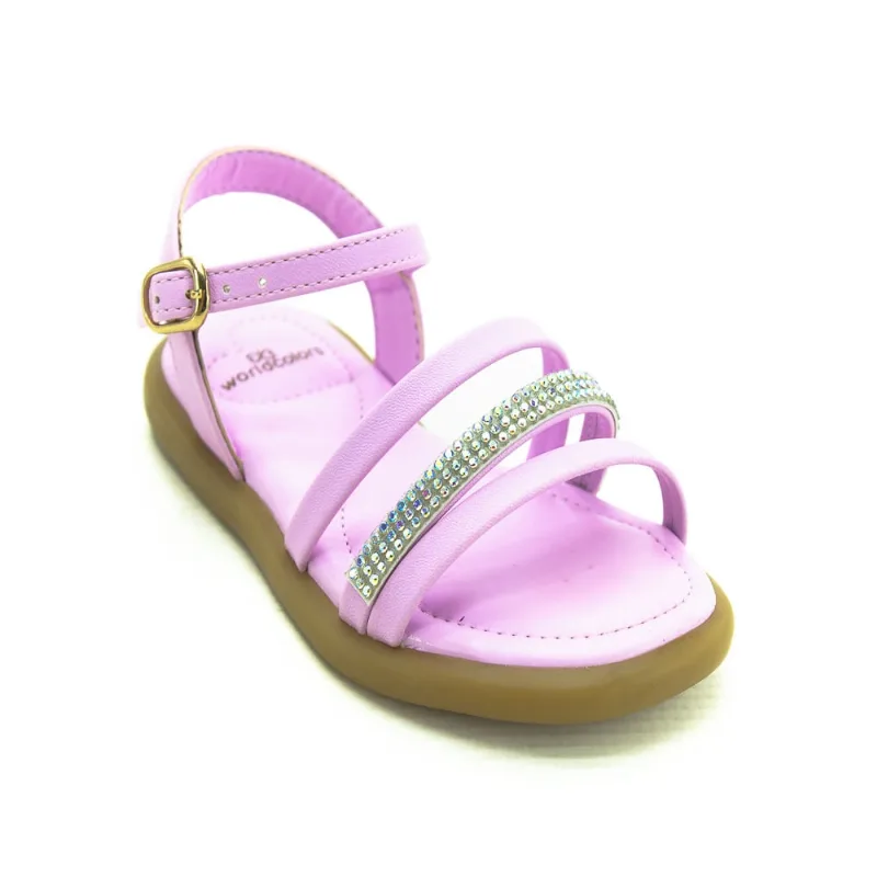 Sandália Infantil Menina World Colors 349.003 - Rosa