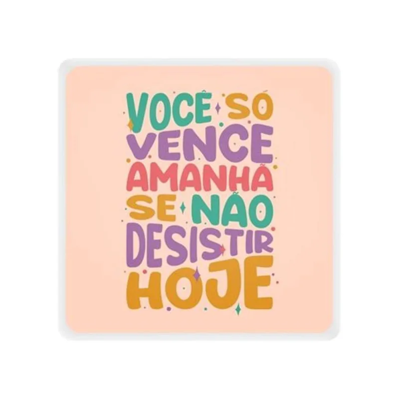 Luminária Box Slim Não Desistir USB com Luz Difusa Bivolt 18CM - OUTRAS - Agro