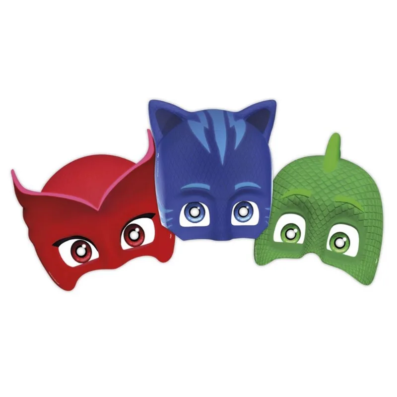 Máscara pj Masks Regina Festas 6 Unidades