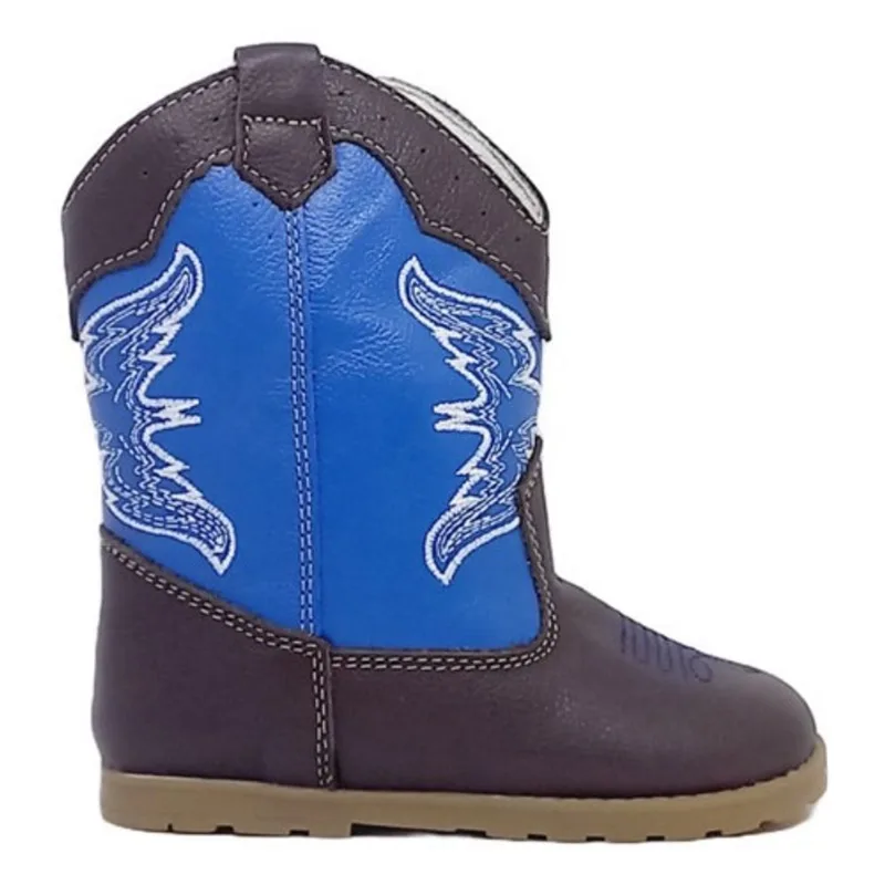 Bota texana infantil big bull kids meninos com zíper