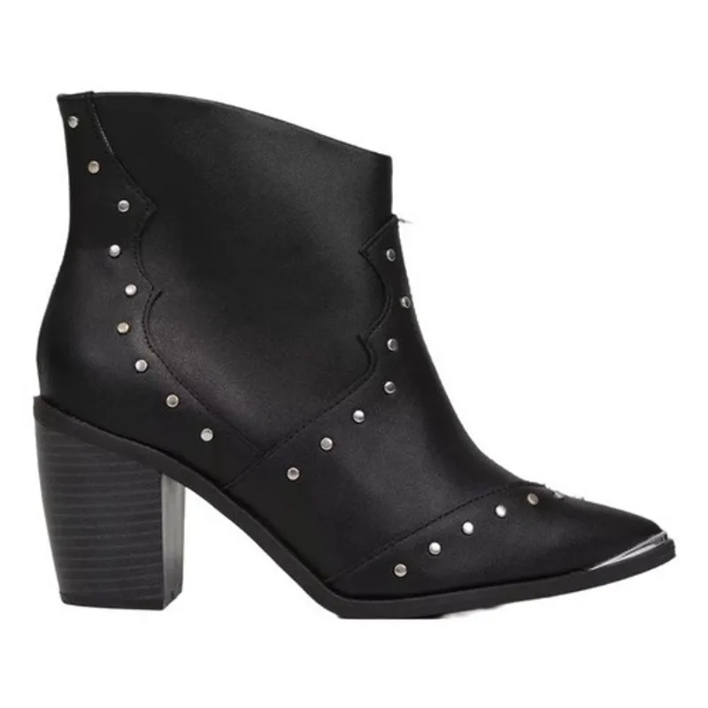 Bota feminina texana cano curto vizzano salto bloco original