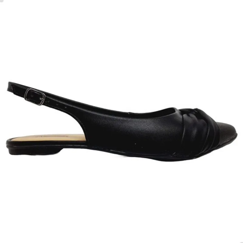 Sapatilha feminina mississipi slingback preto rives original