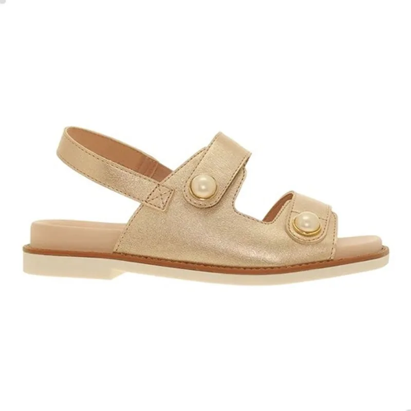 Sandália casual modare ultraconforto slide london metalizada