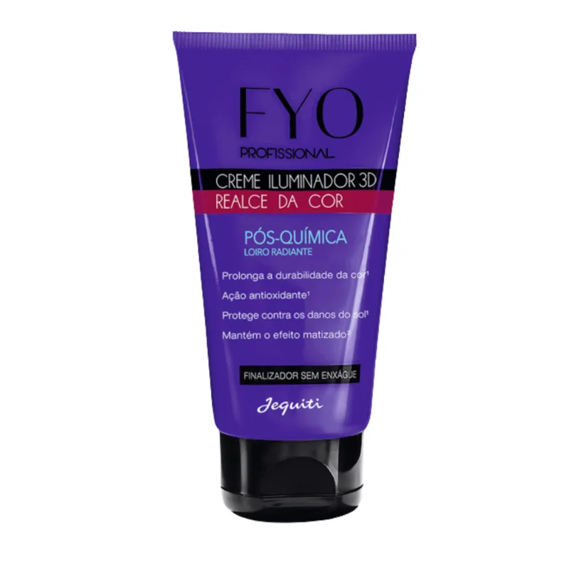 Creme Iluminador 3D Fyo Profissional Pós-Química Loiro Radiante, 80 ml 80 ml