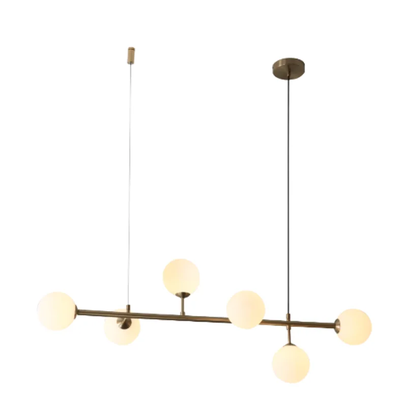 Pendente Cosmos 105cm 30W (6 LEDs G9 de 5W) Bronze e Branco Quality
