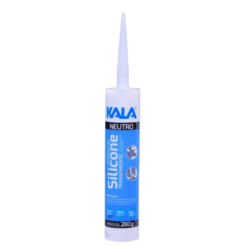 Adesivo De Silicone Neutro Transparente 280g Kala
