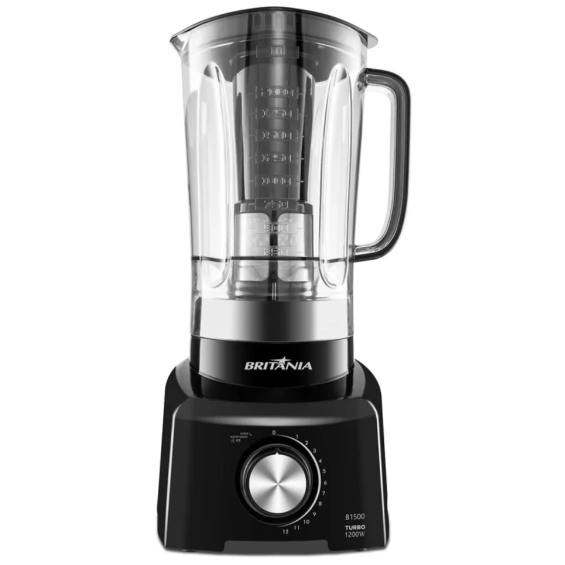 Liquidificador Britânia B1500P Turbo 12 velocidades 1200W - Britânia - Cozinha