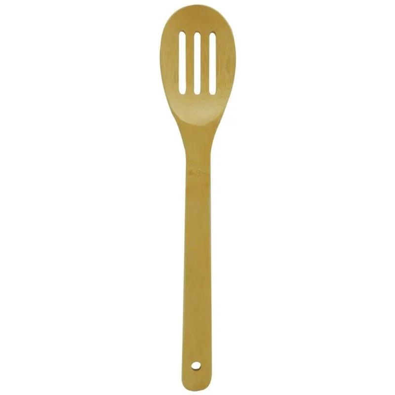 COLHER DE BAMBOO VAZADA 30 X 6CM - HOMECOOK