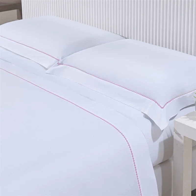 Jogo de Cama 200 Fios Hotel Bordado Queen Rose