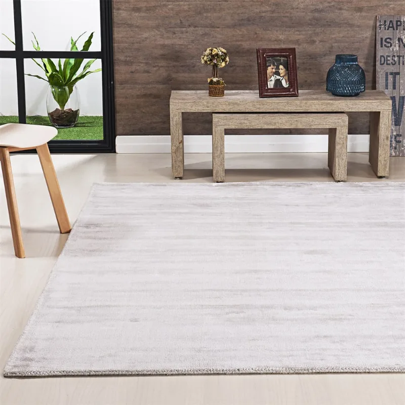 TAPETE VISCAYA LISO 3,00 X 4,00 PRATA