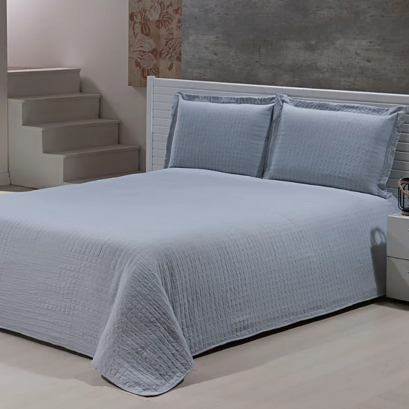 COLCHA PERCAL SOFT 300 SOLTEIRO PRATA