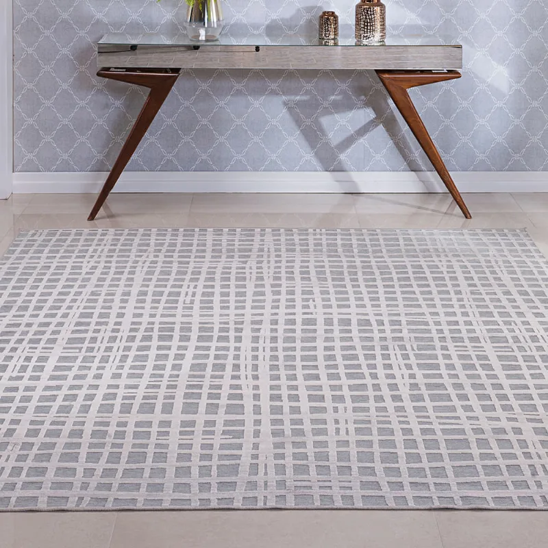 Tapete Belga Prime 1,00 X 1,40 Des. 017/chumbo