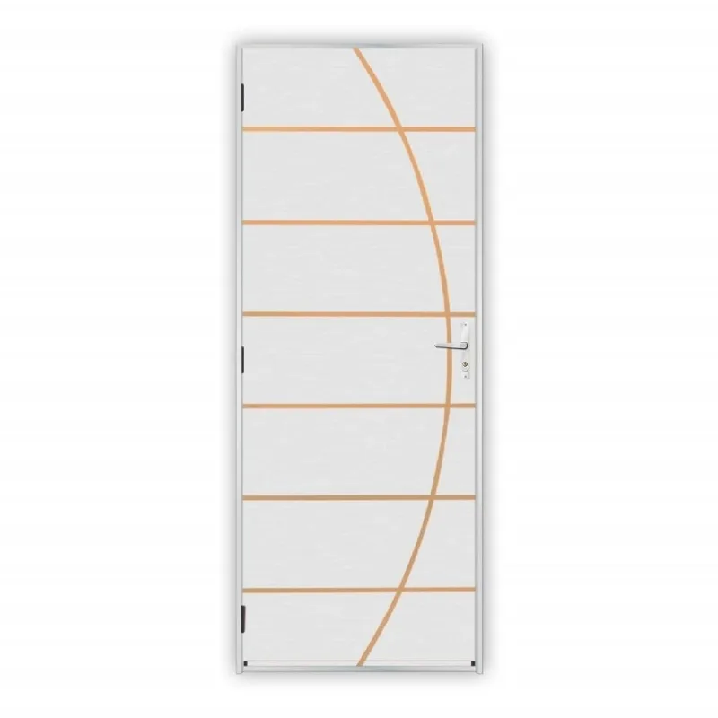 Kit Porta Frisada Colmeia Neblina Ecomadeiral Branco MGM Kit Porta Frisada Colméia Neblina Ecomadeira Branco Esquerdo 212x65cm