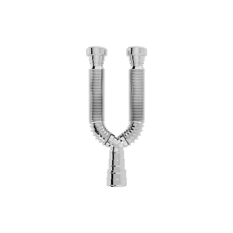Sifão Extensivo Universal Duplo Cromado 70cm Blukit
