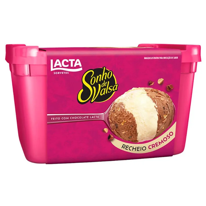 Sorvete Lacta Sonho de Valsa 1lt